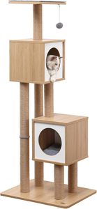 <b>Cat</b> Tree <b>Cat</b> Tower for Indoor Modern Wood Condo with <b>Scratching</b> <b>Post</b> for <b>Large</b> <b>Cats</b> Climbing - Product Image 5