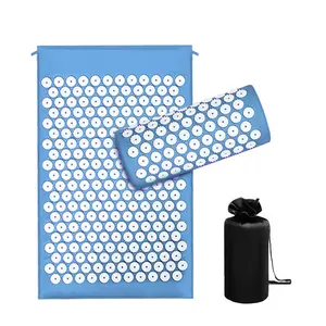 Chengmo Sport Nieuwe Lijst Aangepaste Stress Verlichten Massager Hoge Kwaliteit Yoga Massage Acupressure Mat En Net Massage Kussenset