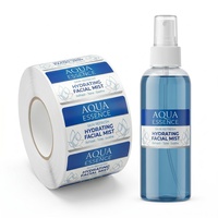 Etiqueta Adhesiva Personalizada de Alta Precisión para Botellas de Tónico Facial, Impresa en Papel Brillante con Revestimiento