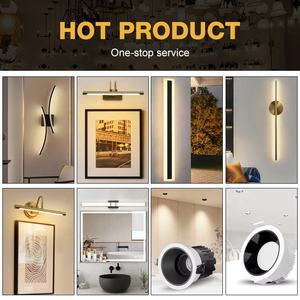 Applique murale LED noire rechargeable avec télécommande SMD2835, idéale pour la maison, l'hôtel, le salon ou comme éclairage de coiffeuse – Vente directe usine - Product Image 4