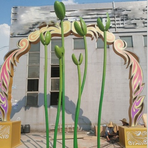 Lớn ngoài trời LED thép không gỉ giá đỗ Motif đèn cảnh quan không thấm nước trang trí công viên dạ quang chiếu sáng vuông - Product Image 3