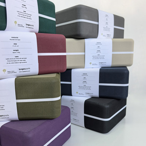 Bloc de yoga en mousse haute densité de 3 pouces Bords de rayon pour le confort et la beauté personnalisation ferme et stable de la taille du logo couleur disponible - Product Image 6