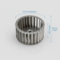Moteur d'éolienne à courant alternatif enfichable de 5 pouces de diamètre et 68 mm de hauteur avec pales en alliage d'aluminium 220V/380V pour équipement expérimental