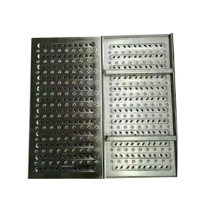 SS304 thép không gỉ Grating lối đi nền tảng cầu thang treads rãnh thoát nước Bìa báo chí-khóa Thép Grating đục lỗ cắt - Product Image 2