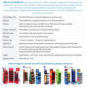 Rak Display Kardus Kustom untuk Lantai, Rak Display Supermarket untuk Promosi - Product Image 2