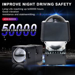 Phare Bi-LED K119 1,5 pouce 40W à lentille de projecteur, feux de brouillard et de conduite, étanche IP68, forme d'ampoule H4, 6000K, 12V - Product Image 5