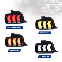 Feux arrière HETOP Mustang 2004-2009, feux arrière LED pour voiture, clignotants, feux de recul, accessoires Plug and Play pour Ford