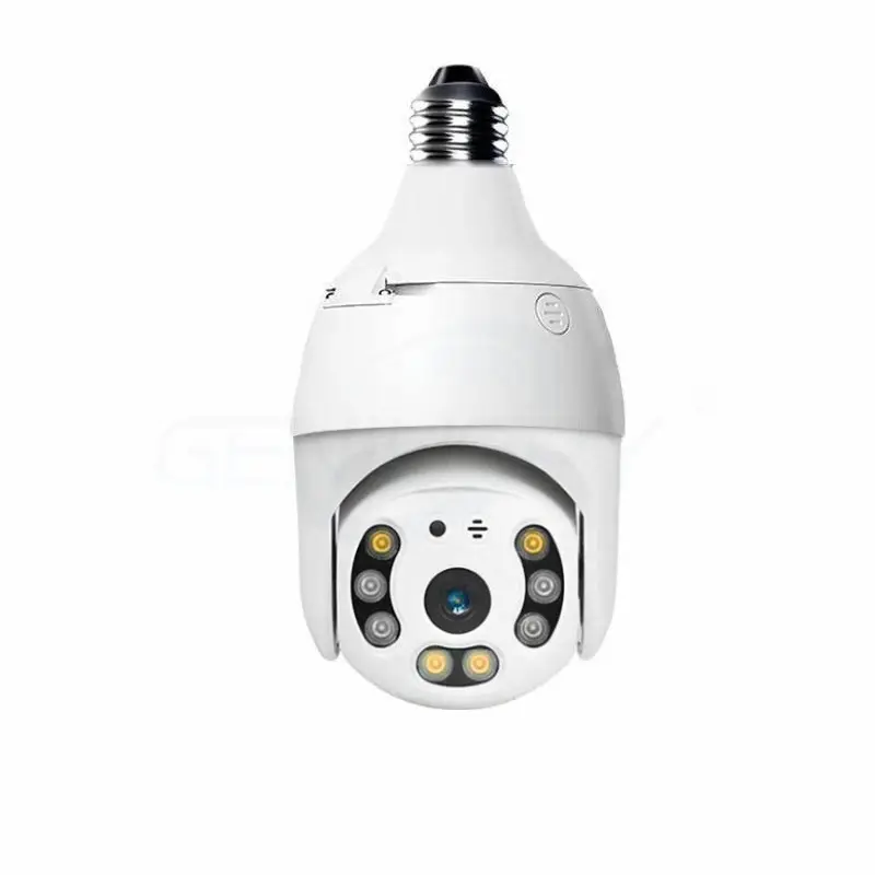 2MP 5MP E27 ampul konektörü PTZ Wifi Mini kamera Home AI izleme ev güvenlik için iki yönlü ses kablosuz IP kamera