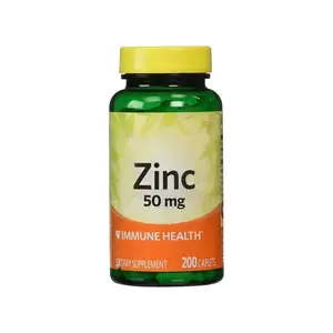 High Quality 60 Capsules Enhanced Visual Zinc 50mg For Brain Cell Development And Division Zinc Capsules