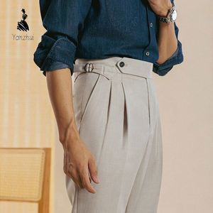 Traje de doble botonadura estilo italiano de fábrica YZ <span class=keywords><strong>para</strong></span> <span class=keywords><strong>hombre</strong></span>, traje formal clásico con solapa <span class=keywords><strong>para</strong></span> negocios - Product Image 6