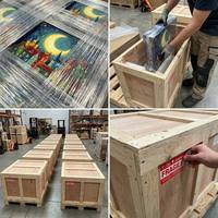 Kit de peinture par numéros sur toile DIY 40x50cm, paysage nocturne fantastique, style peint à la main, art encadré pour la décoration de la chambre des enfants