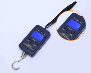 El Lcd ekran asılı bavul tartı taşınabilir seyahat 110lb 50kg ağırlık elektronik dijital bagaj ölçeği - Product Image 3