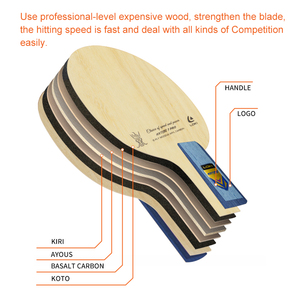 Raquette <span class=keywords><strong>de</strong></span> <span class=keywords><strong>tennis</strong></span> <span class=keywords><strong>de</strong></span> <span class=keywords><strong>table</strong></span> professionnelle LOKI Rxton 7Pro Koto Ayous, plaque inférieure 7 plis, lame en carbone pour <span class=keywords><strong>tennis</strong></span> <span class=keywords><strong>de</strong></span> <span class=keywords><strong>table</strong></span> - Product Image 2