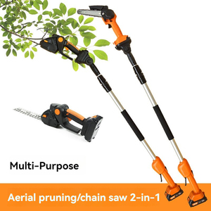 Grand arbre personnalisé 1.5M haut pôle extensible <span class=keywords><strong>taille</strong></span>-<span class=keywords><strong>haie</strong></span> longue portée sécateur industriel alimenté par batterie au Lithium haute - Product Image 6