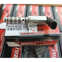 Vente en gros de soupapes de contrôle du débit d'huile moteur de voiture solénoïde de distribution VVannes 24375-2E100 243752E100 pour Kia Hyundai Auto pièces de rechange