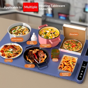 Almohadilla calentadora de alimentos enrollable, plegable y portátil, para uso doméstico, placa calefactora eléctrica, placa de conservación de calor de comida a temperatura constante - Product Image 2