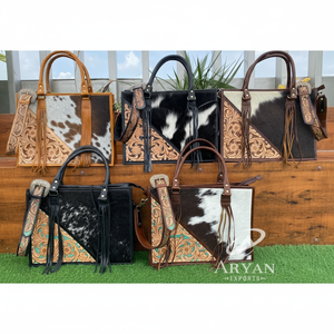 Wholesale Price Ladies Handbags Trendy <b>Women</b> Hand Tooled <b>Leather</b> Concealed Carry Shoulder Tote <b>Bag</b> Latest Design Crossbody Purse - Product Image 1