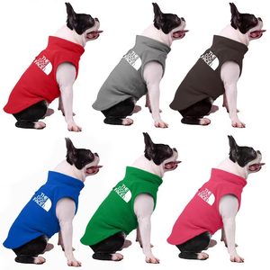 Winter Eco-friendly Fleece <strong>Coat</strong> for Medium Small Dogs XL <strong>French</strong> <strong>Bulldog</strong> Cat Vest Striped Pattern Classics Design Pet Accessories - Product Image 6