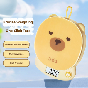 Balance de cuisine électronique à affichage numérique haute précision 1g, arrêt automatique, plateforme antidérapante portable, pour la préparation alimentaire et la pâtisserie - Product Image 4