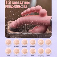 3-in-1 Weiblicher Masturbator Erotikspielzeug Dildo Vibrator Zungen-Lecken Rabbit G-Punkt Klitoris Vaginal Anal Stimulator für Frauen
