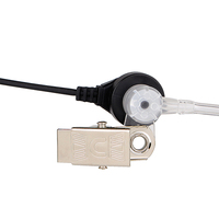 Casque de sécurité pour talkie-walkie de haute qualité avec tube acoustique de type K, écouteurs FBI avec micro