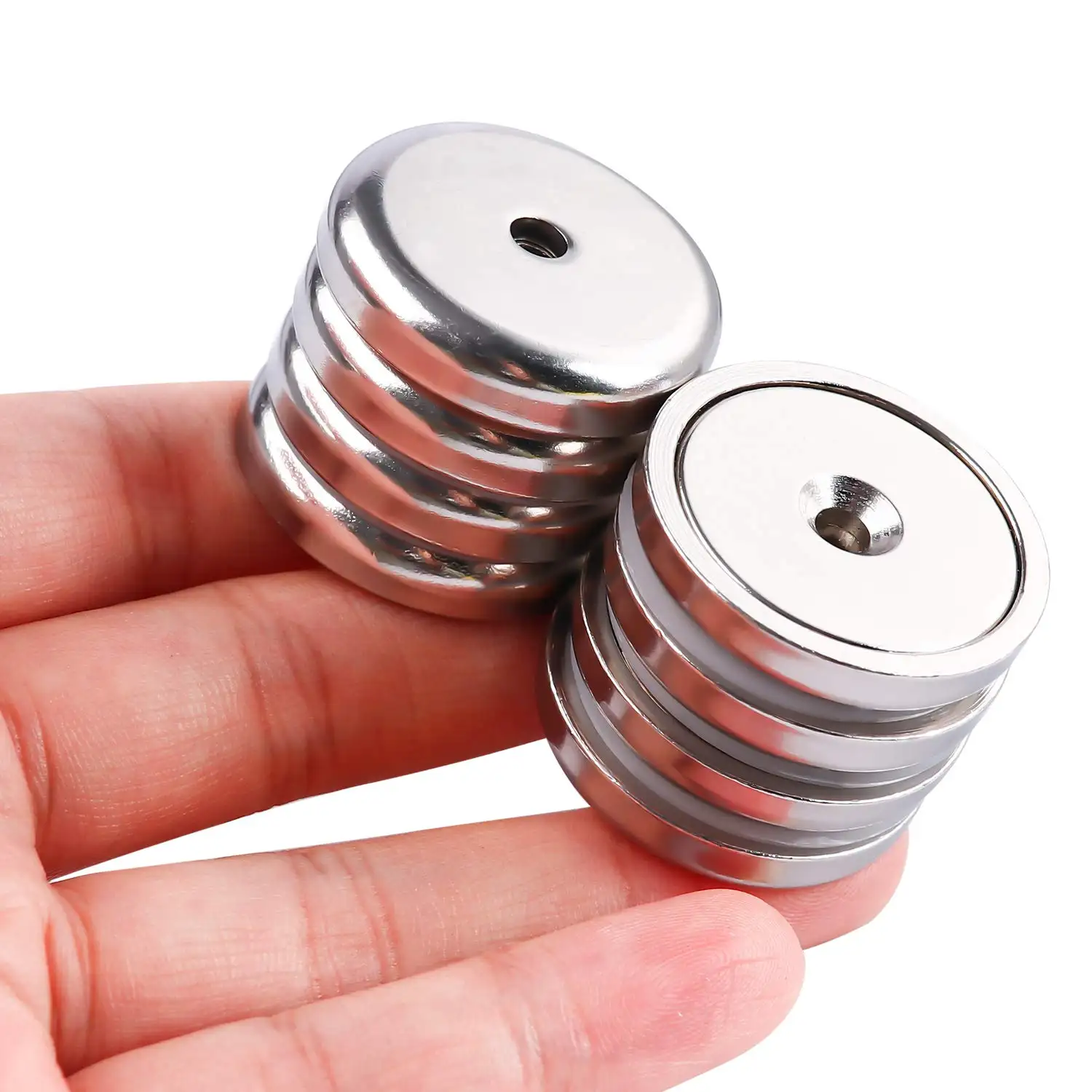 Superstarke Neodym-Magnete mit runder Tasse Ring Seltene Erden mit Löchern Kleine versenkte Topf magnete für hängende Werkzeuge