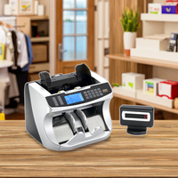 Machine de comptage de billets professionnelle EC900 : Compteur de monnaie portable de qualité bancaire avec trémie de 500 pièces - Trieur de billets multidevises