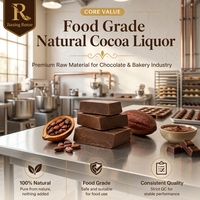 Liquide de cacao naturel de qualité alimentaire 50-55% de beurre de cacao, pâte de cacao torréfiée 1kg pour chocolat, pâtisserie, desserts, confiseries