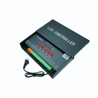 Controlador de Tira de Luces LED RGB Pixel, Programable, Direccionable, Publicitario, con Tarjeta SD, Atenuador, Barra de Luces LED, Módulo LED, Controlador DMX