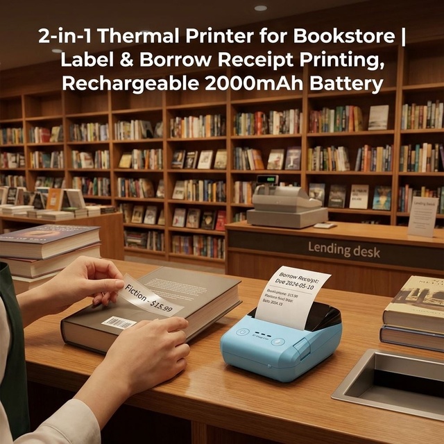 Commercial Desktop mini Thermal Printer For Supermarkets School Business Hotels E-commerce Retail Use With LAN Serial Interface