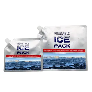 2024 wholesale Insulation Custom Reusable Camping Accessories Mini cool Ice Aluminum foil Pack Wholesale gel ice pack