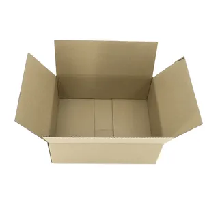 Custom Logo Printed Flat Pack Paper Packaging Box Corrugated Carton Cardboard Die Cut Folding Kraft Mailer Shipping Mailing Box