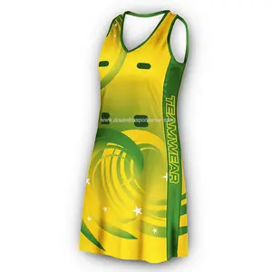 Liga esportiva netball saia uniforme, preço barato impressão da equipe netball vestido design logotipo