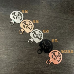 Junta de parche de correa de teléfono de acero inoxidable con forma de mariposa, piezas de correa de teléfono móvil ultrafinas, pieza de conexión de seguridad con cordón - Product Image 5