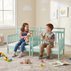 Tùy Chỉnh <span class=keywords><strong>3</strong></span>-Trong-<span class=keywords><strong>1</strong></span> Trẻ Em Giường Bạc Hà Màu Xanh Lá Cây Bé Giường Thân Thiện Với Môi Bằng Gỗ Bé Cũi Có Thể Tháo Rời Giường Cũi Trẻ Em Chuyển Đổi Của Sofa - Product Image 3