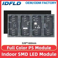 Module d'affichage LED intérieur couleur intégrale SMD P5, signalisation numérique LED, mur vidéo LED, affichage de pixels d'animation HD TV RBG, panneau LED HUB75
