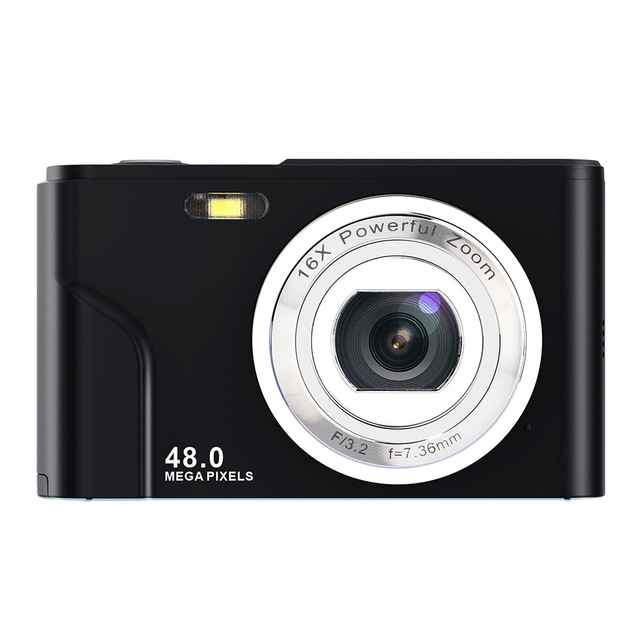 Mini HD Digital Camera for Students, Point-and-Shoot Selfie & Video Camera, Compact Home Use Card Camera