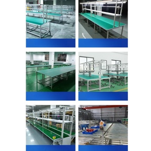 Bancs de travail industriels personnalisés en excellent état avec profilés en aluminium pour l'assemblage et l'atelier de vente au détail - Product Image 5