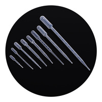 Pipettes Pasteur graduées stériles jetables en plastique pour laboratoire, 0,5/1/2/3/5/10 ml, pipette de transfert micro graduée 5 ml