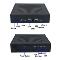 Mini PC Desktop Computer Mini-ITX Intel Core I5-4200U VGA HDMI Dual Display 1x GbE LAN 6x USB 3.0 Windows 10/11 Home Office