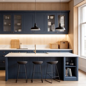实木橱柜，布局简约，板材厚实耐用 - Product Image 4