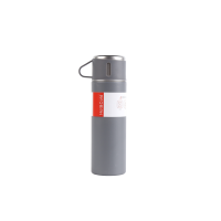 Precio de Fábrica, Logotipo Personalizado, Set de Botella de Acero Inoxidable de Doble Pared de 500ml, Tapa 3 en 1 Intercambiable, Caja de Regalo, 12-24 Horas de Negociación