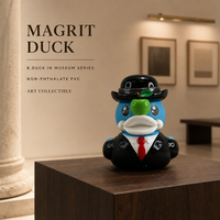 B.DUCK Série Musée Magrit Duck, Figurine PVC Vinyle Personnalisée OEM, Jouet Figurine d'Action en Caoutchouc, Boîte Mystère