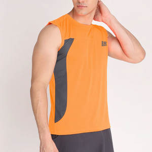 Camiseta sin mangas ajustada informal para hombre, de secado rápido, ligera y transpirable, ropa deportiva personalizada, diseño único, OEM personalizable - Product Image 3