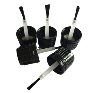 Pincel <span class=keywords><strong>para</strong></span> esmalte de uñas en espiral a prueba de niños, tapa negra o botellas de aceite fino, 5ml, 10ml, 15ml, 20ml - Product Image 1