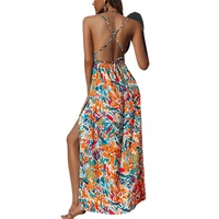 Personnalisé dame nouveautés vêtements en vrac imprimé fleuri été tendance mode Maxi longue femmes robe 2026