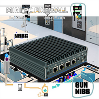 OEM Mini PC industriel X86 4 ports LAN 2.5G LAN 1xDDR4 SATA GDDR4 Intel Celeron Quad Pfsense Firewall 2.5G LAN 1xDDR4 SATA