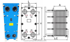 Customizável Alta Eficiência De Aço Inoxidável Placa Líquida Trocador De Calor Nova Condição Componentes Core para Aquecimento De Água Refrigeração - Product Image 3