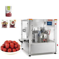 Voorgevormde zakken met speciale vorm, vulling, verzegeling, gedroogd fruit, gedroogde groenten, automatische roterende staande zakken, zakjes, plastic, papier, roestvrij staal