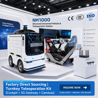 Station d'opérateur télécommandée intelligente NM1000 à 3 écrans, simulateur de conduite industriel pour camions miniers autonomes